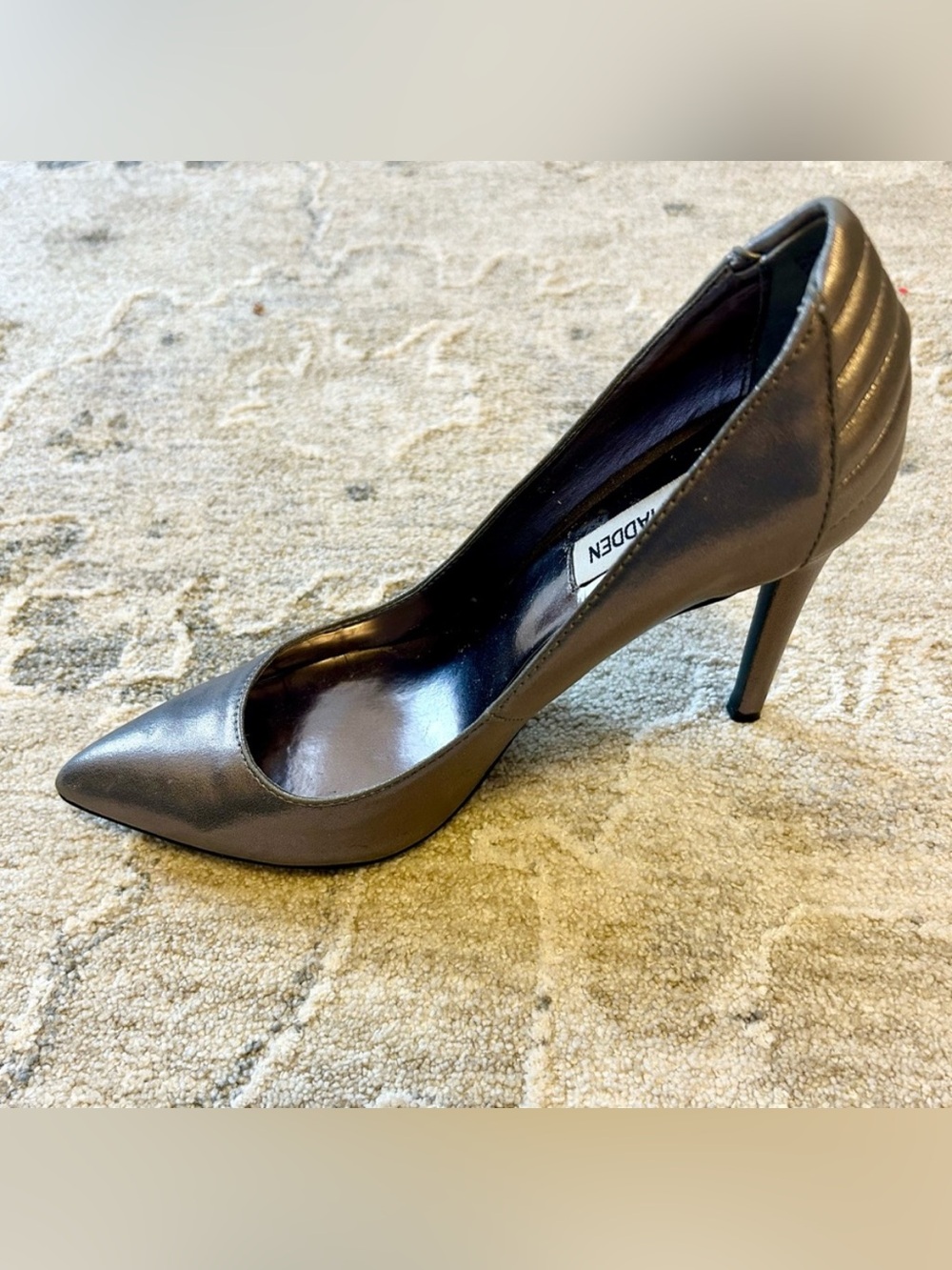 Steve Madden Pewter Point Toe Women's 3.5 inch Stiletto Heel